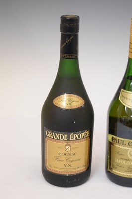 Lot 838 - Paul Chapman Napoleon Brandy and Grande Epopee Fine VS Cognac