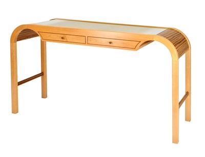 Lot 491 - Modern Design - Jonathan Lear maple and zebrano console table