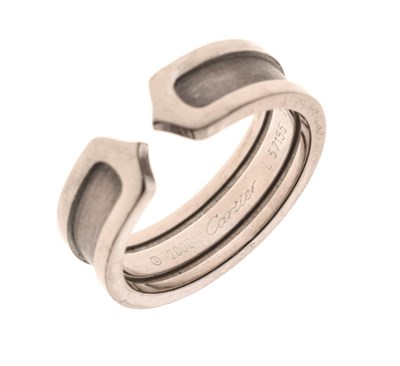 Lot 139 - Cartier - 18ct white gold torc ring