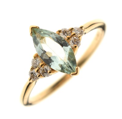 Lot 34 - Tourmaline and diamond dress ring