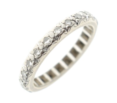 Lot 8 - Full diamond eternity ring