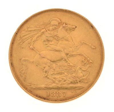 Lot 53 - Queen Victoria Golden Jubilee double sovereign