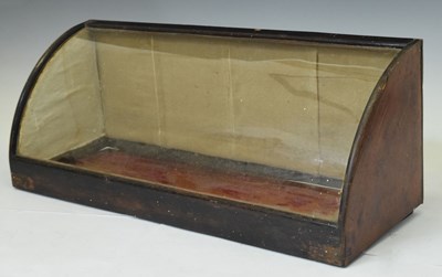 Lot 368 - Half-dome glazed front table top display case and rectangular example