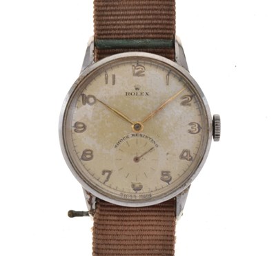 Lot 59 - Rolex - Unisex stainless steel manual wind wristwatch