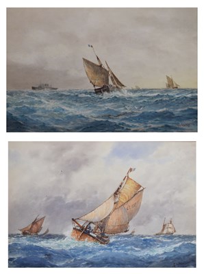 Lot 657 - Frederick James Aldridge (1850-1933) - Pair of watercolours