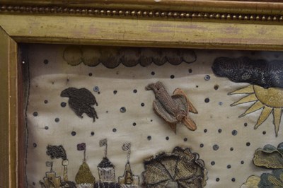 Lot 61 - Mid 17th century stumpwork panel