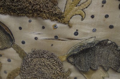 Lot 61 - Mid 17th century stumpwork panel