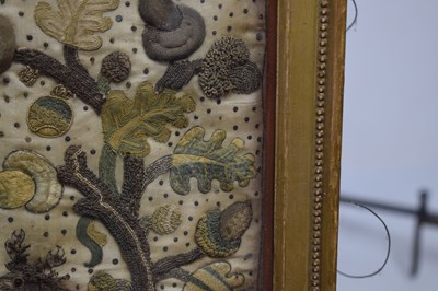 Lot 61 - Mid 17th century stumpwork panel