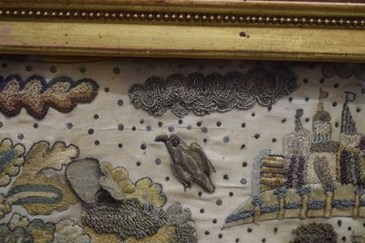 Lot 61 - Mid 17th century stumpwork panel