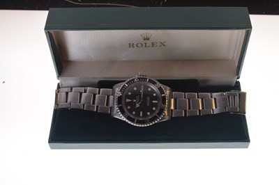 Lot 194 - Rolex - Gentleman's Oyster Perpetual Submariner wristwatch, ref.5513