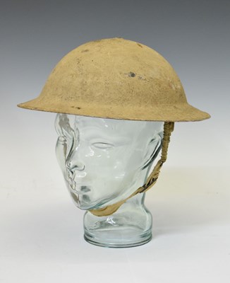 Lot 491 - Second World War Brodie steel helmet in desert camouflage