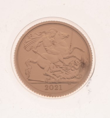 Lot 264 - Elizabeth II gold half sovereign, 2021