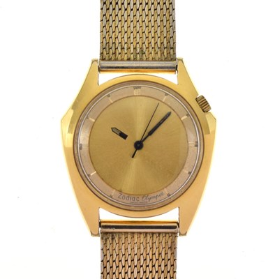Lot 63 - Zodiac - Gentleman's vintage gold-plated automatic Olympos wristwatch