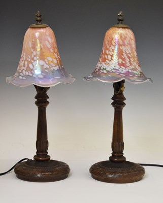 Lot 383 - Pair of Christopher Wray table lamps