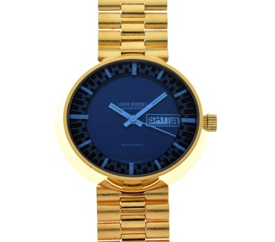 Lot 99 - Louis Rossel, Neuchatel - Gentleman's retro gold plated automatic wristwatch