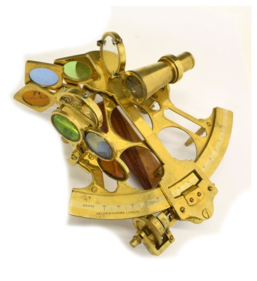 Lot 377 - Kelvin & Hughes of London brass sextant