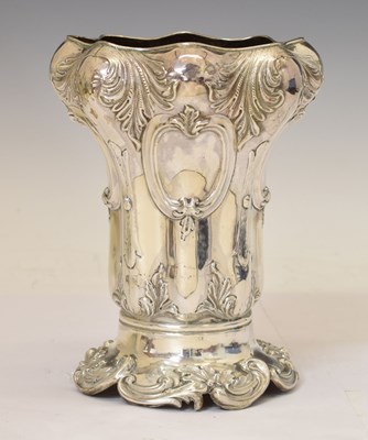 Lot 74 - Edward VII silver wine cooler or bottle stand