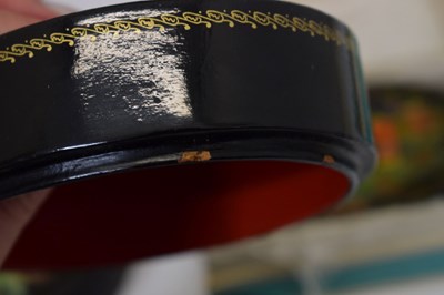 Lot 322 - Six Russian lacquer boxes