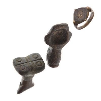 Lot 362 - Antiquities - three metal detecting finds