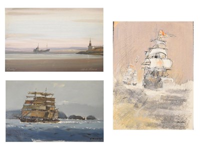 Lot 727 - Group of three 'Bristol Savages' marine studies