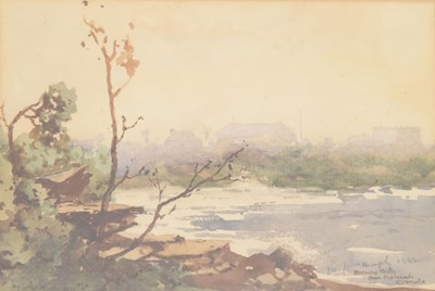 Lot 458 - Matthew James MacNally (Australian 1874-1943) - Watercolour - 'Morning Mists from the Esplanade, Cronulla'
