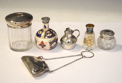 Lot 156 - Quantity of silver mounted dressing table jars etc