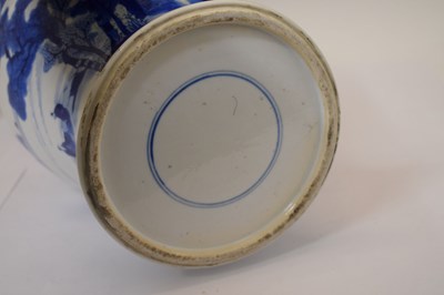 Lot 230 - Early 19th century Chinese blue and white porcelain yen-yen vase
