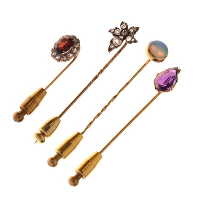 Lot 89 - Collection of four tie-pins