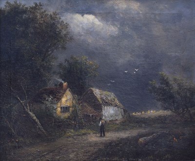 Lot 423 - Attributed to Patrick Nasmyth (Scottish, 1787-1831) - Oil on canvas - Scottish country scene