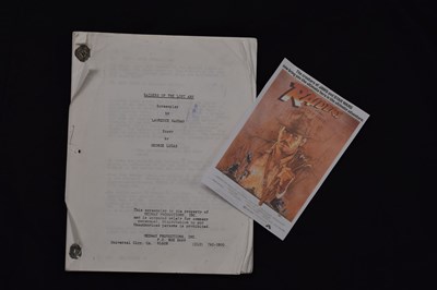 Lot 135 - Raiders of the Lost Ark (1981) draft screenplay film script - third revised edition
