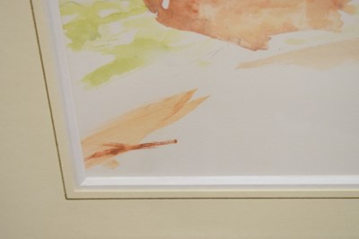 Lot 313 - His Majesty King Charles III (b.1948) – Unfinished watercolour study of Lochnagar