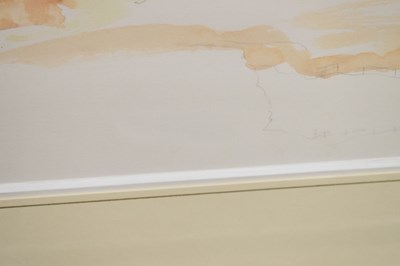 Lot 313 - His Majesty King Charles III (b.1948) – Unfinished watercolour study of Lochnagar