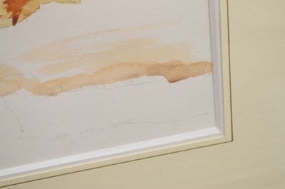 Lot 313 - His Majesty King Charles III (b.1948) – Unfinished watercolour study of Lochnagar