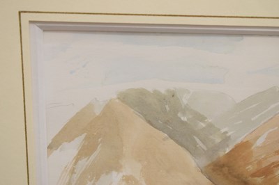 Lot 313 - His Majesty King Charles III (b.1948) – Unfinished watercolour study of Lochnagar
