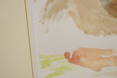 Lot 313 - His Majesty King Charles III (b.1948) – Unfinished watercolour study of Lochnagar
