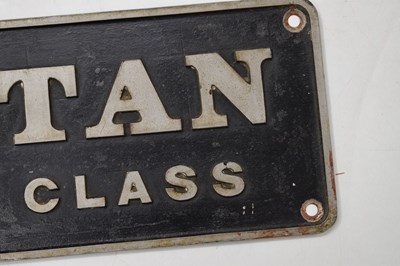 Lot 141 - 1960s cast aluminum British Rail 'Spartan' Warship Class nameplate