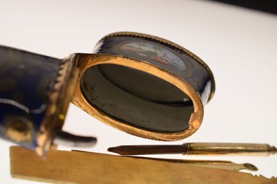 Lot 127 - Good early George III South Staffordshire enamel etui, circa 1770