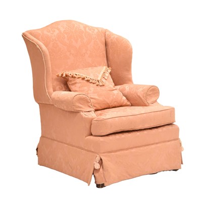 Lot 714 - 20th century wing-back arm chair
