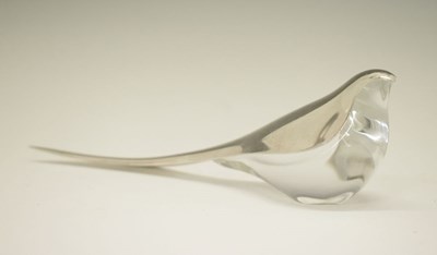 Lot 118 - Allan Scharff for Georg Jensen model number 485 silver and glass wagtail letter-opener