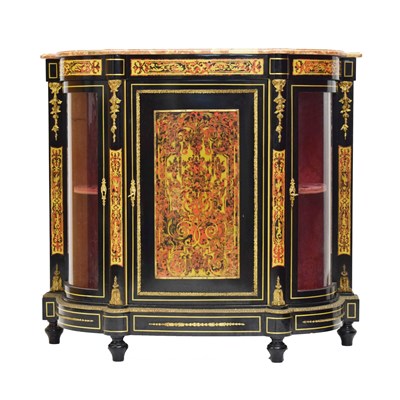 Lot 694 - 19th century style ebonised and gilt metal mounted credenza