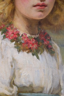 Lot 335 - Early 20th century English School - Oil on canvas - Three-quarter length portrait