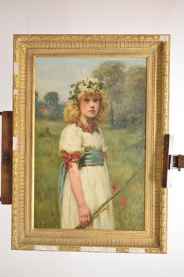 Lot 335 - Early 20th century English School - Oil on canvas - Three-quarter length portrait