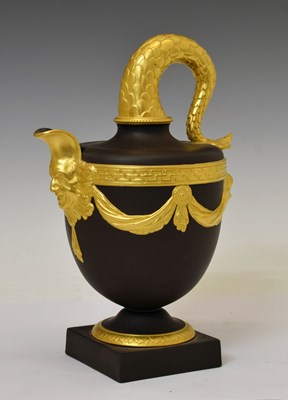 Lot 204 - Wedgwood limited edition black basalt ‘Fishtail Ewer’