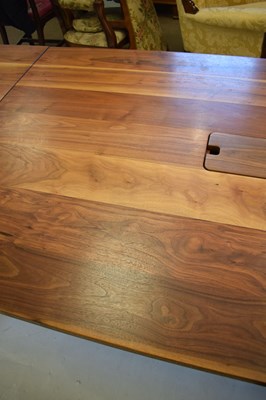 Lot 392 - Steel Vintage 'Brunel' bespoke steel and American black walnut boardroom table