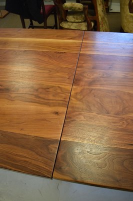 Lot 392 - Steel Vintage 'Brunel' bespoke steel and American black walnut boardroom table