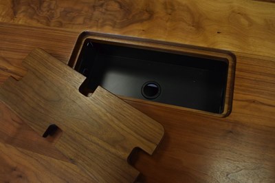Lot 392 - Steel Vintage 'Brunel' bespoke steel and American black walnut boardroom table
