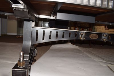 Lot 392 - Steel Vintage 'Brunel' bespoke steel and American black walnut boardroom table