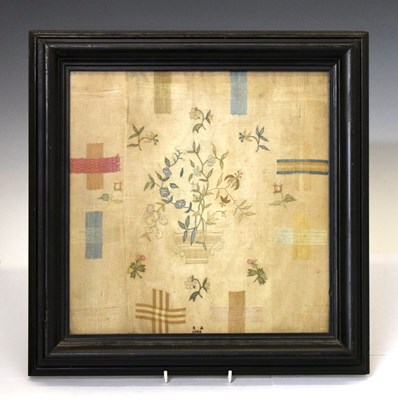 Lot 446 - George III needlework darning sampler