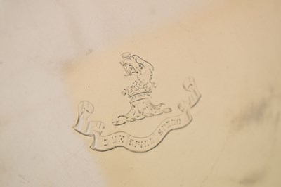 Lot 106 - Victorian silver salver with gadroon edge and standing on four ball and claw feet