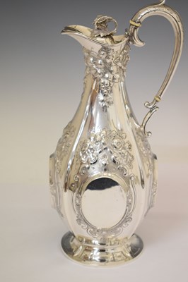 Lot 114 - Glamorgan Rifle Volunteer Corps Interest - Victorian silver claret jug